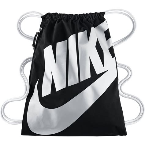 accessoires nike schwarz-weiß heritage 2.0 gymsack